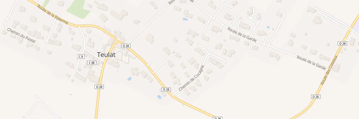 Plan du 3 Rte des Coteaux à Teulat