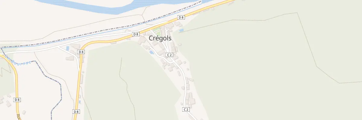 Plan du 5014 Cregols à Crégols