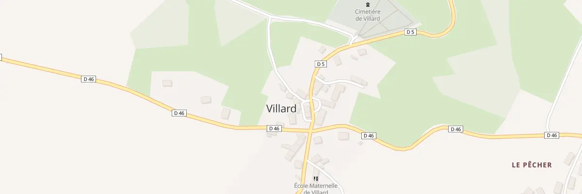 Plan du 4 Rue du 19 Mars 1962 à Villard