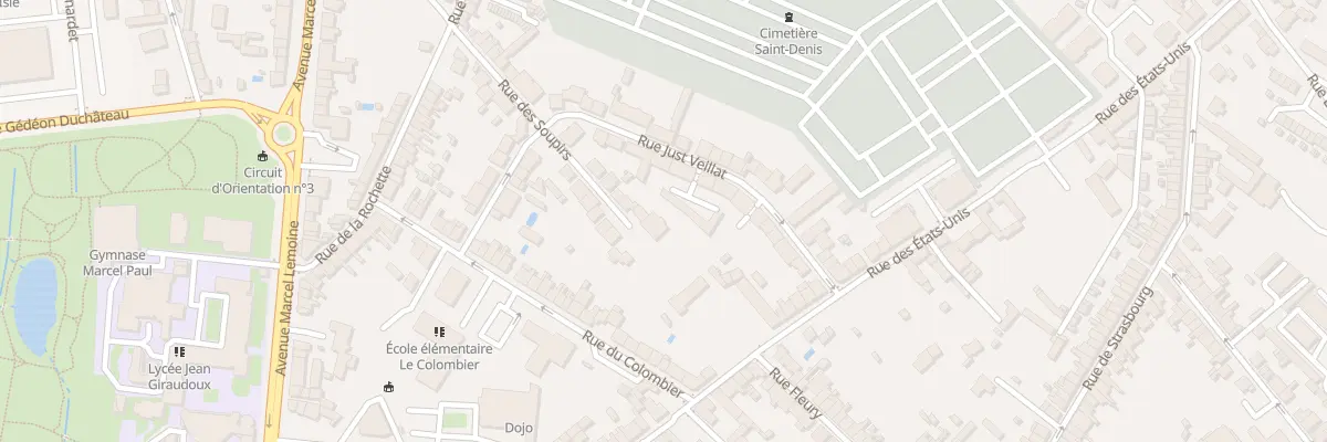 Plan du 57 Rue des Soupirs à Châteauroux