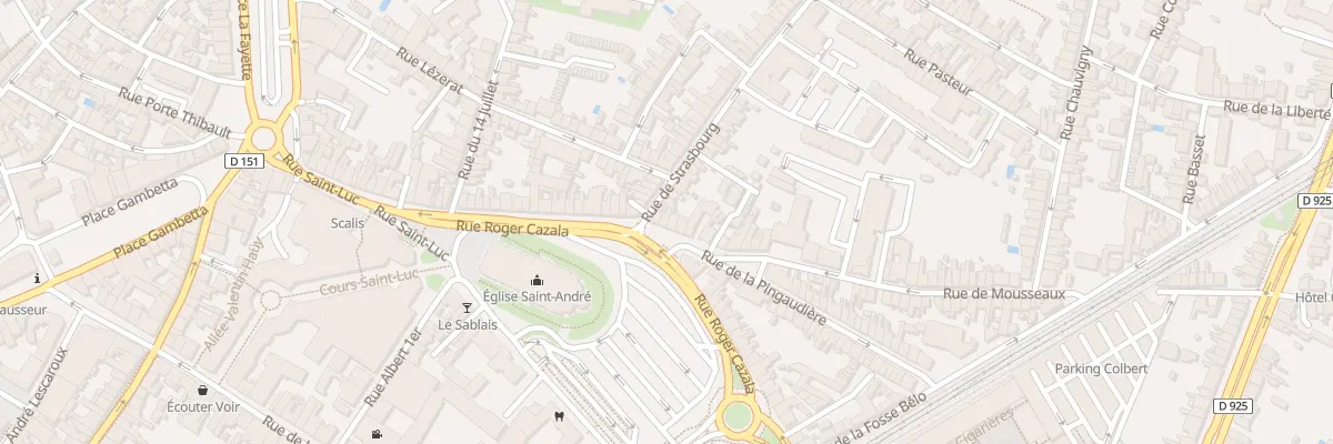 Plan du 1 Rue de Mousseaux à Châteauroux
