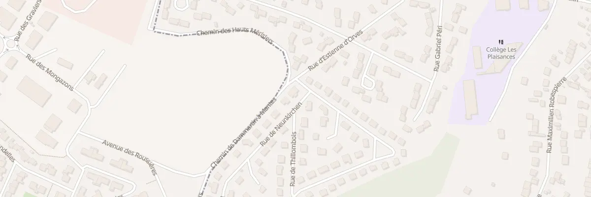 Plan du 2 Rue de Neunkirchen à Mantes-la-Ville