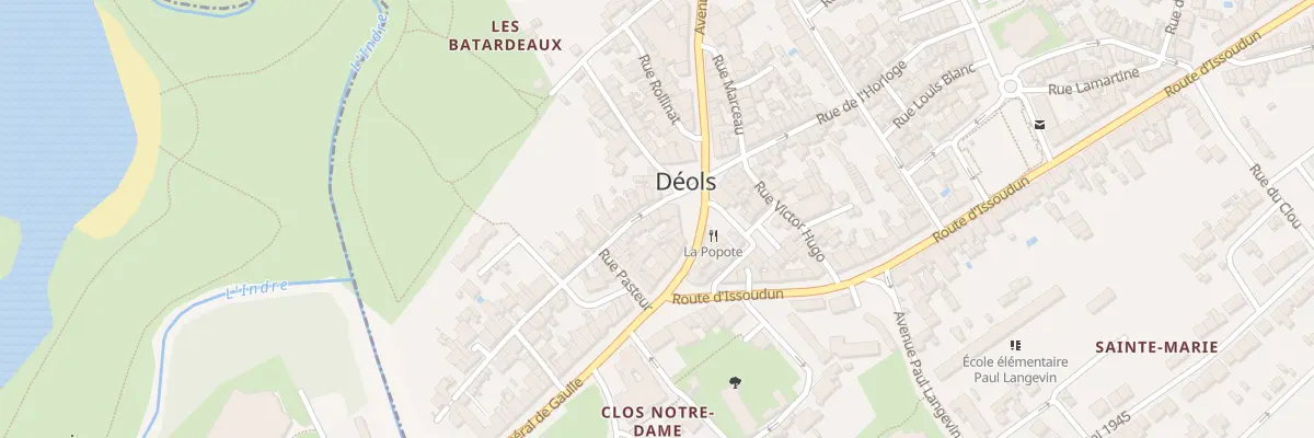 Plan du 24 Rue du Pont Perrin à Déols