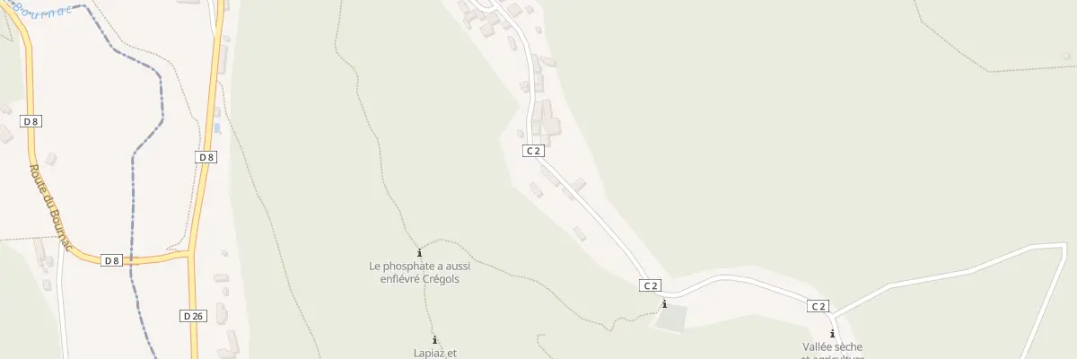 Plan du 5018 Cregols à Crégols