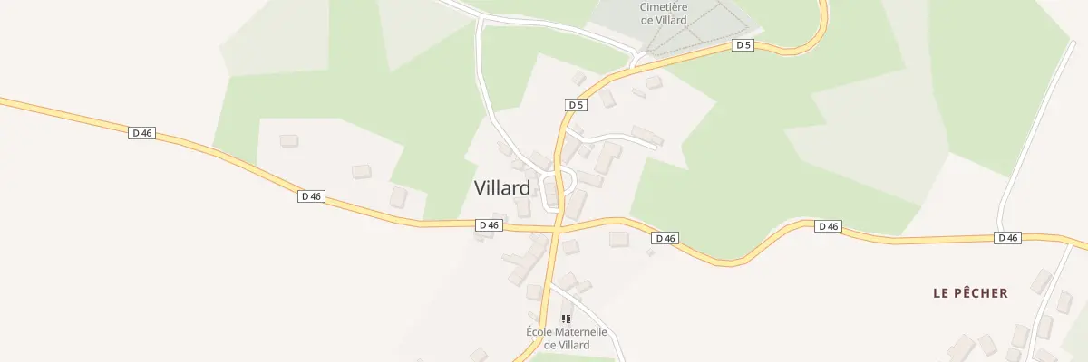 Plan du 4 Pla de l’Eglise St Paul à Villard