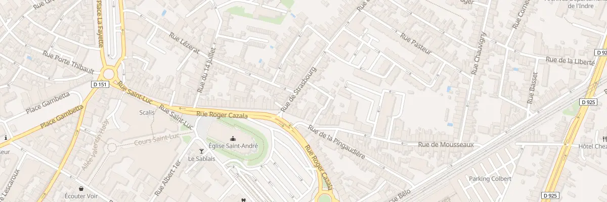Plan du 3 Rue de Mousseaux à Châteauroux