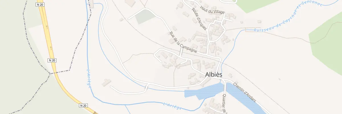 Plan du 40A Village à Albiès