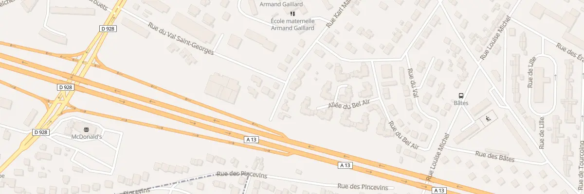 Plan du 25 Rue Karl Marx à Mantes-la-Ville