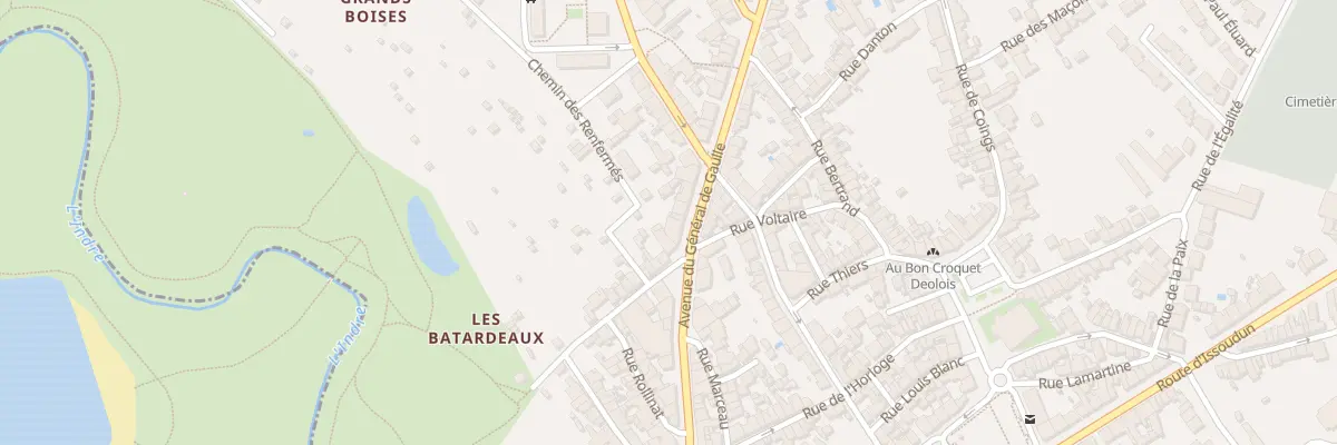 Plan du 77 Av General de Gaulle à Déols