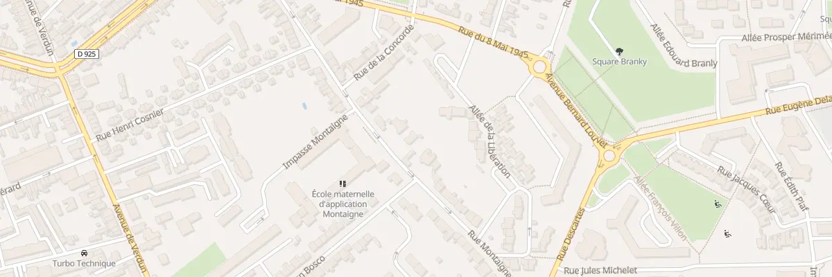 Plan du 61 Rue Montaigne à Châteauroux