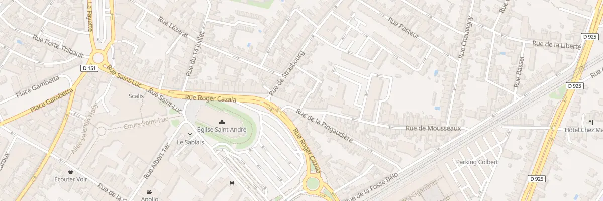 Plan du 9 Rue de Mousseaux à Châteauroux