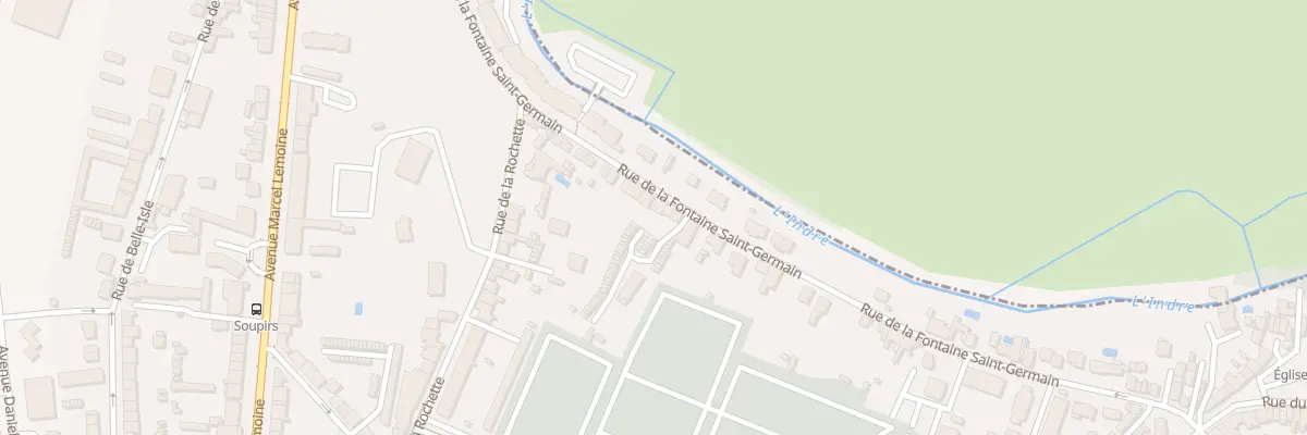 Plan du 73 Rue de la Fontaine St Germain à Châteauroux