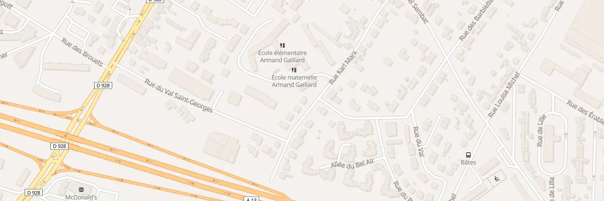 Plan du 22 Rue Karl Marx à Mantes-la-Ville