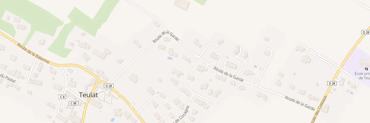 Plan du 8 Rte de la Garde à Teulat