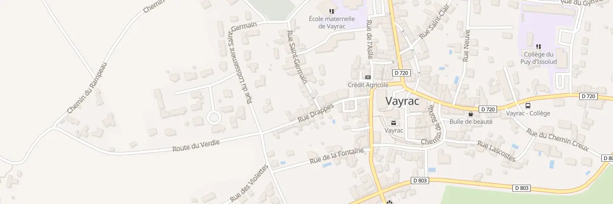 Plan du 5017F Rue Saint Germain à Vayrac