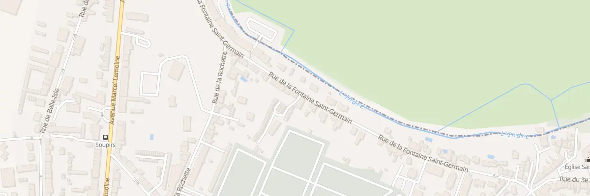 Plan du 69 Rue de la Fontaine St Germain à Châteauroux