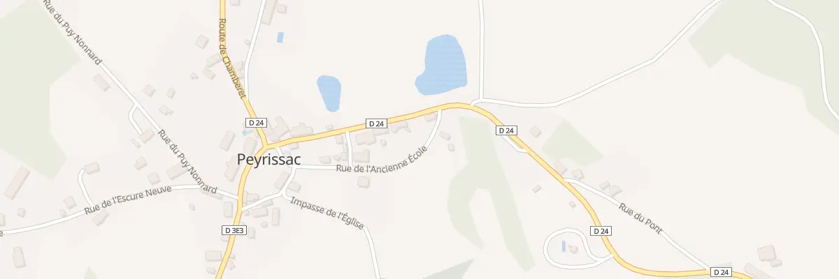 Plan du 8 Rte de Treignac à Peyrissac