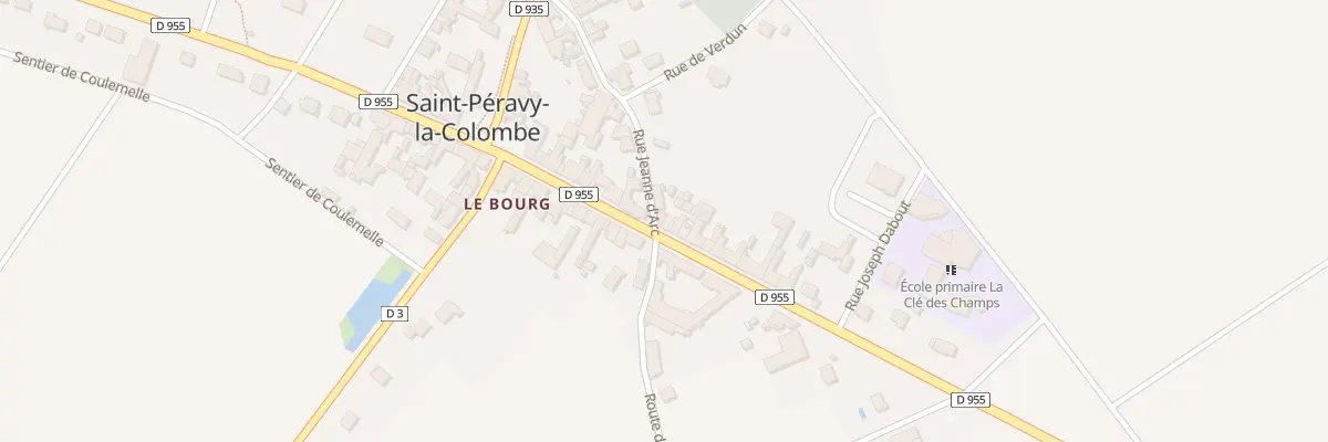 Plan du 22 Rue Jeanne d’Arc à Saint-Péravy-la-Colombe