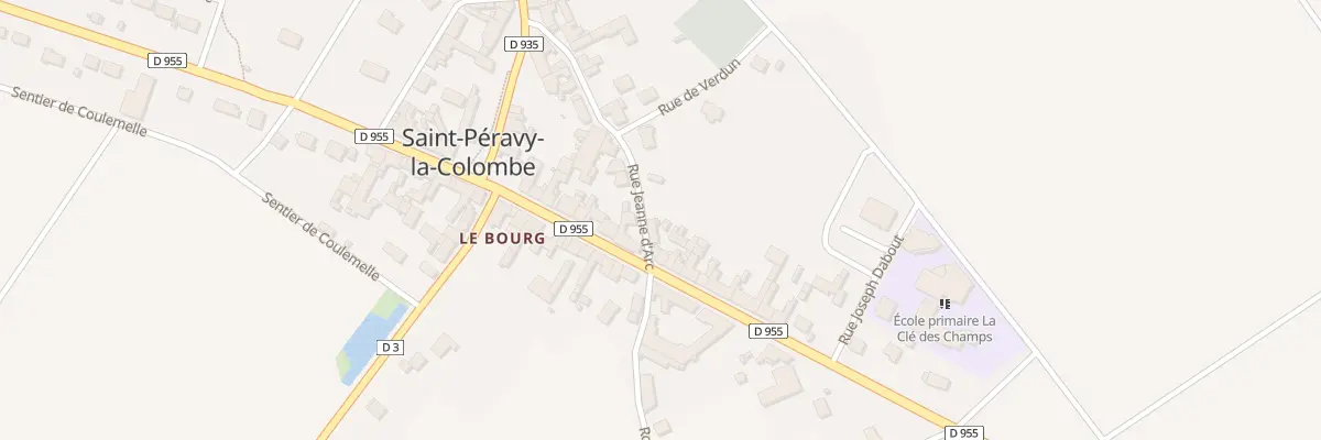 Plan du 20 Rue Jeanne d’Arc à Saint-Péravy-la-Colombe