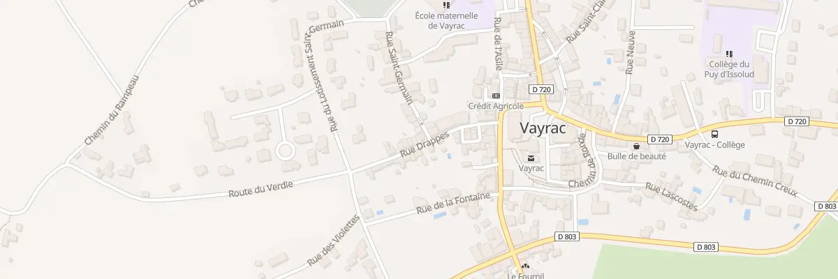Plan du 5742F Rue Drappes à Vayrac