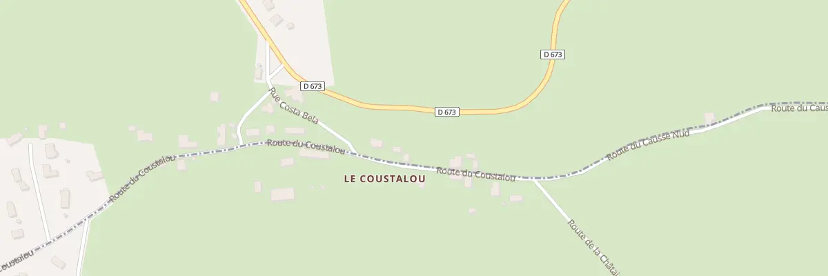 Plan du 719 Rte du Coustalou à Alvignac