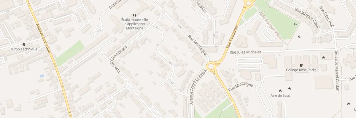 Plan du 10 Rue Jerôme Legrand à Châteauroux
