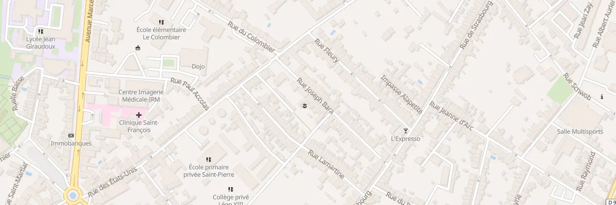 Plan du 47 Rue Joseph Bara à Châteauroux