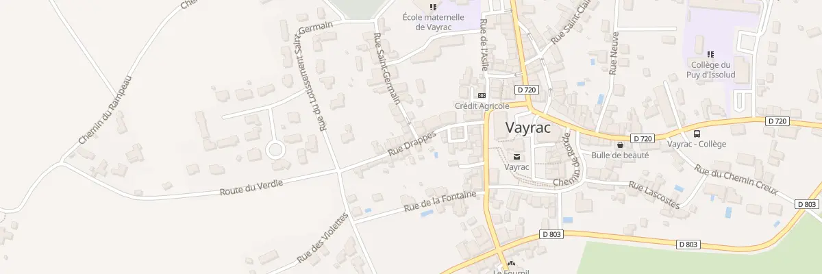 Plan du 5743F Rue Drappes à Vayrac