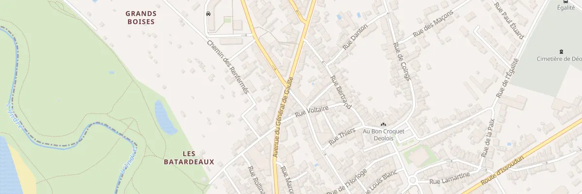 Plan du 41 Rue des Remparts à Déols