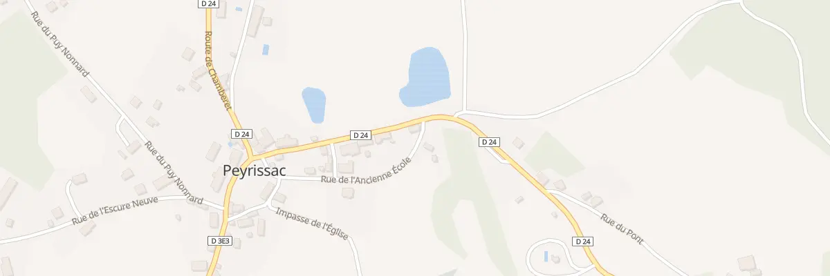 Plan du 10 Rte de Treignac à Peyrissac