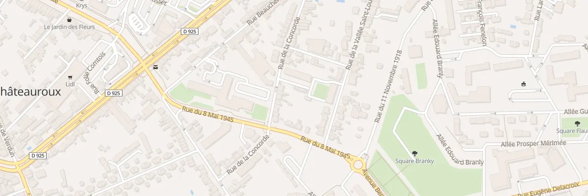 Plan du 65 Rue de la Concorde à Châteauroux