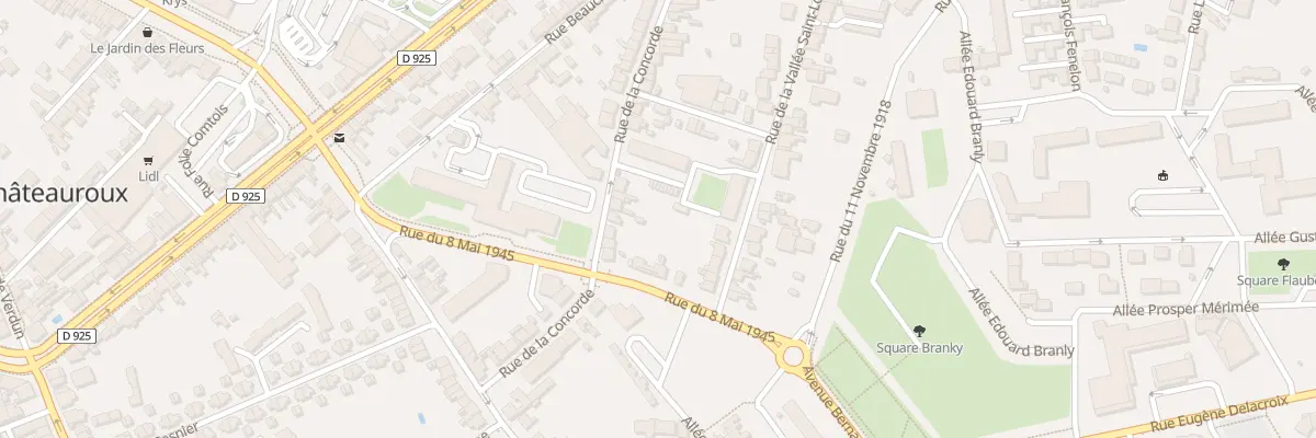 Plan du 67 Rue de la Concorde à Châteauroux