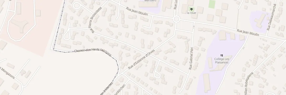 Plan du 25 Rue Pierre Brossolette à Mantes-la-Ville