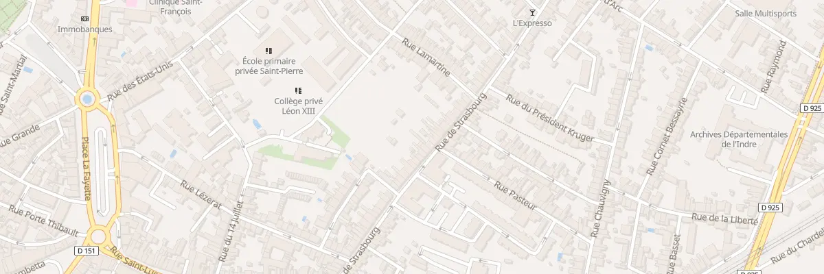 Plan du 67 Rue de Strasbourg à Châteauroux