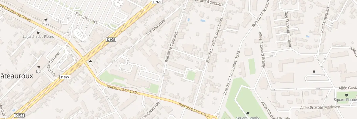 Plan du 51 Rue de la Concorde à Châteauroux