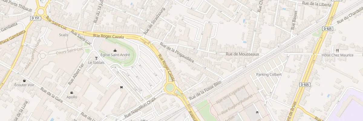 Plan du 20 Rue de la Pingaudière à Châteauroux