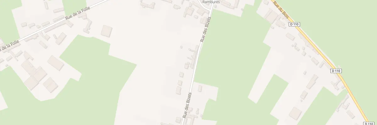 Plan du 8 Rue des Bizets à Rambures
