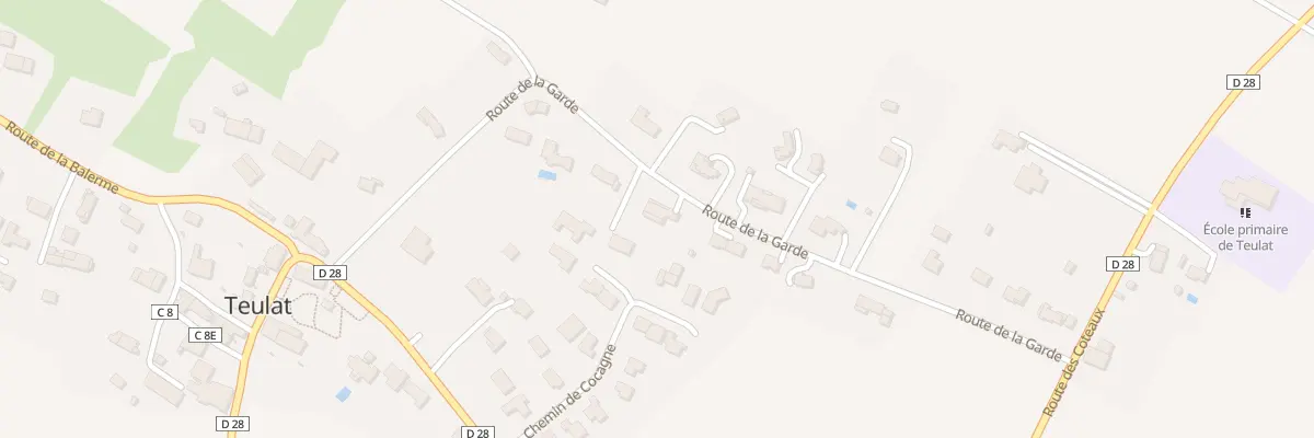 Plan du 10 Rte de la Garde à Teulat