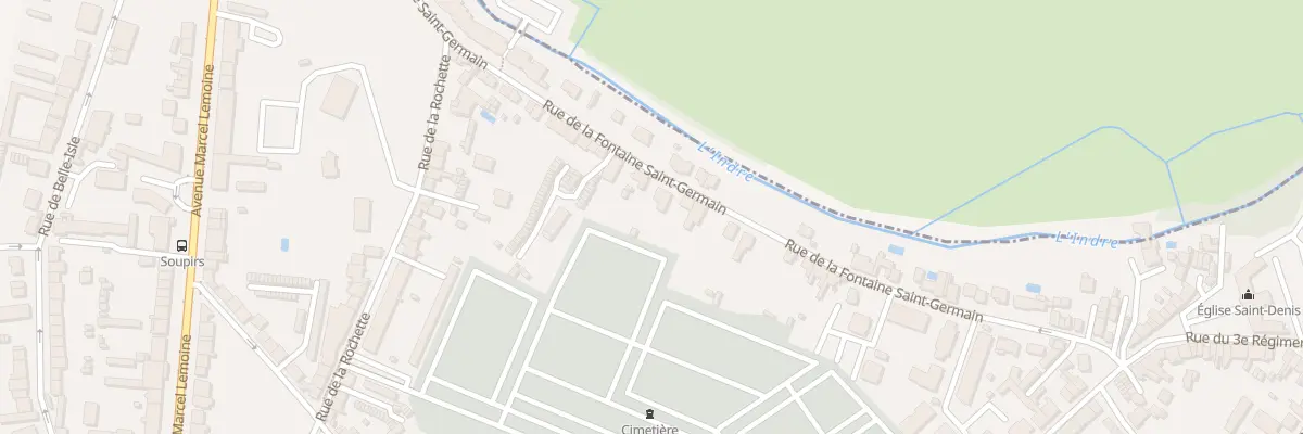 Plan du 61 Rue de la Fontaine St Germain à Châteauroux