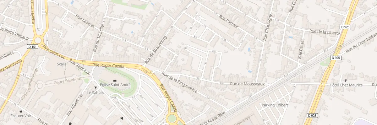 Plan du 23 Rue de Mousseaux à Châteauroux
