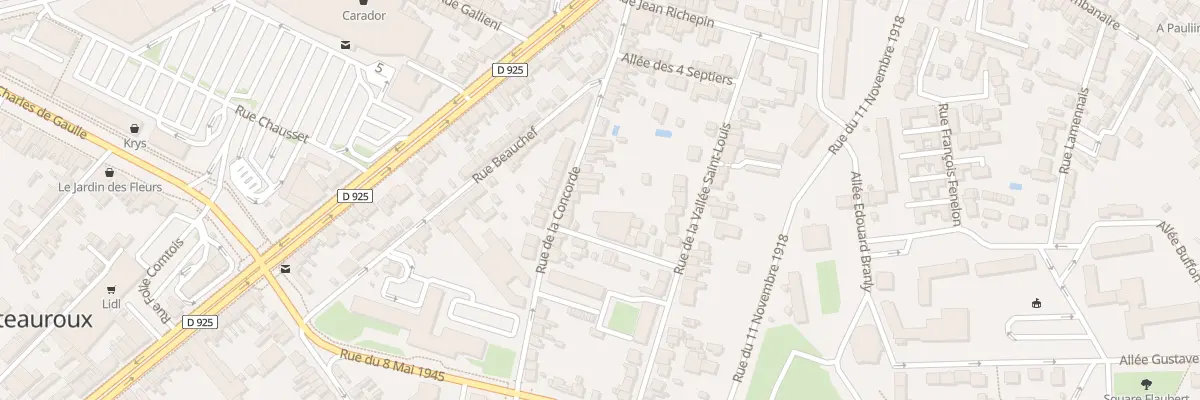 Plan du 41 Rue de la Concorde à Châteauroux