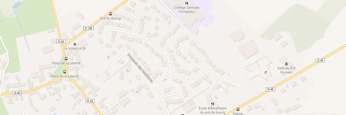 Plan du 16 Rue du Pre du Bourg à Orgerus