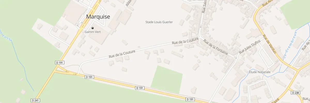 Plan du 7B Rue de la Couture à Marquise