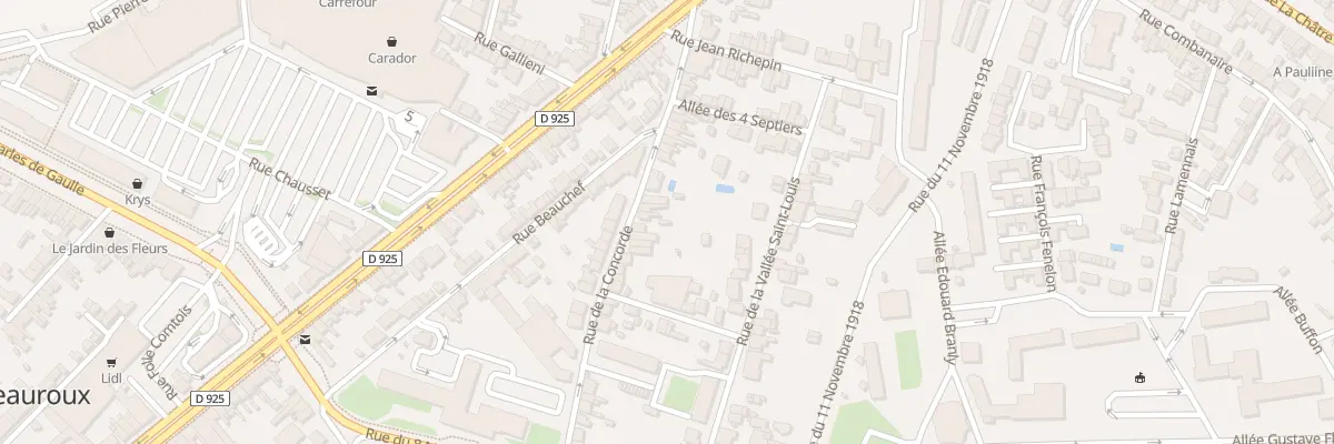 Plan du 31 Rue de la Concorde à Châteauroux