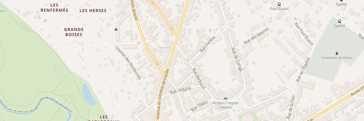Plan du 6 Rue Bertrand à Déols