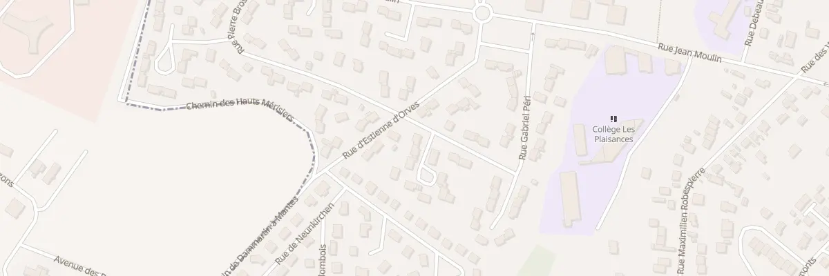 Plan du 34 Rue Pierre Brossolette à Mantes-la-Ville