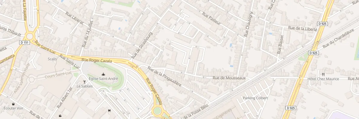 Plan du 29 Rue de Mousseaux à Châteauroux