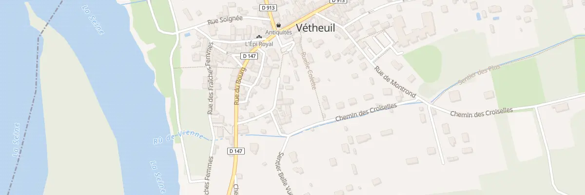 Plan du 11 Rue de la Croix Blanche à Vétheuil