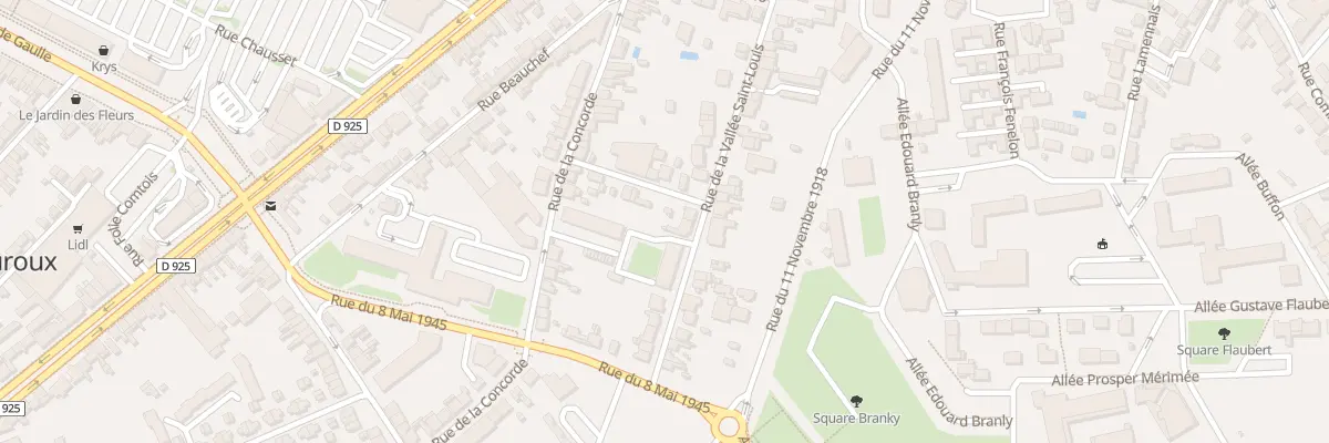 Plan du 36 Rue de la Vallée Saint-Louis à Châteauroux