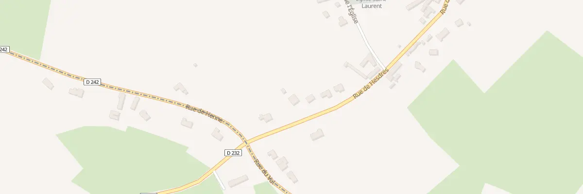 Plan du 2576 Rue de Hesdres à Wierre-Effroy